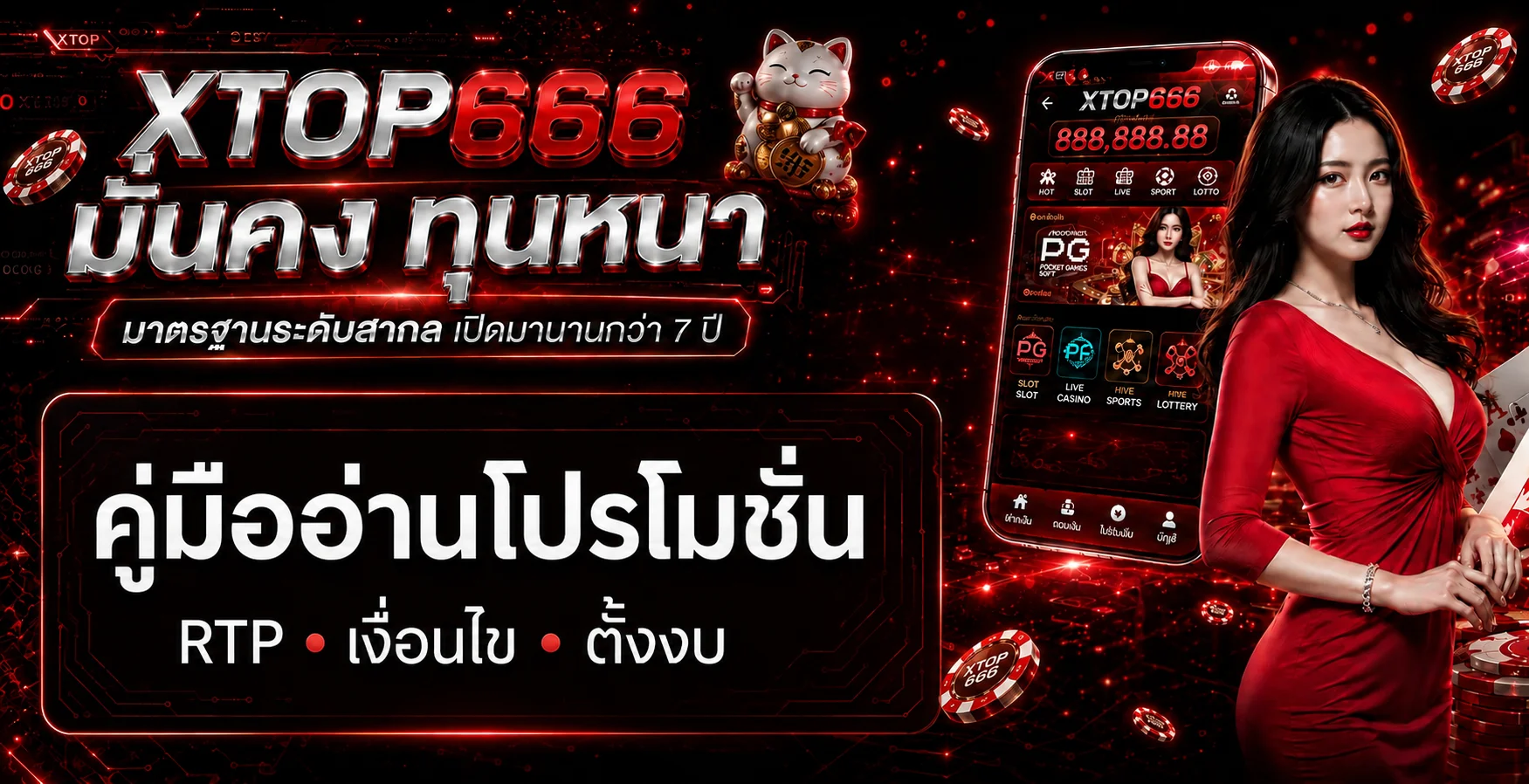 XTOP666 โปรโมชั่น อ่าน RTP และตั้งงบก่อนรับสิทธิ